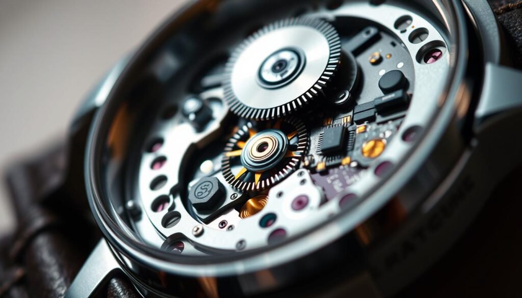 Quartz watch mechanism