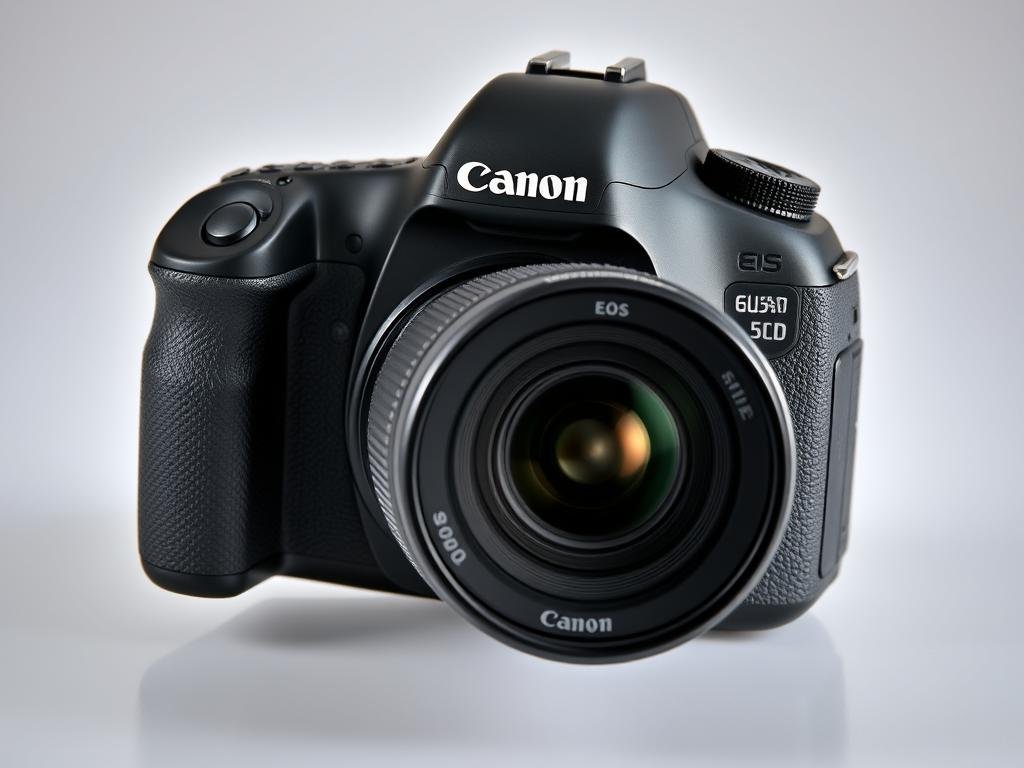 Canon EOS 5D Mark IV DSLR camera with lens, showcasing its professional design as one of the best photo cameras of 2025 in the DSLR category Canon EOS 5D Mark IV DSLR camera with lens, showcasing its professional design as one of the best photo cameras of 2025 in the DSLR category