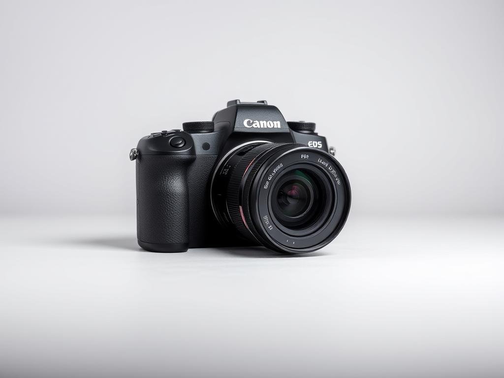 Canon EOS R5 Mark II camera body with RF lens, highlighting its professional design as one of the best photo cameras of 2025 Canon EOS R5 Mark II camera body with RF lens, highlighting its professional design as one of the best photo cameras of 2025