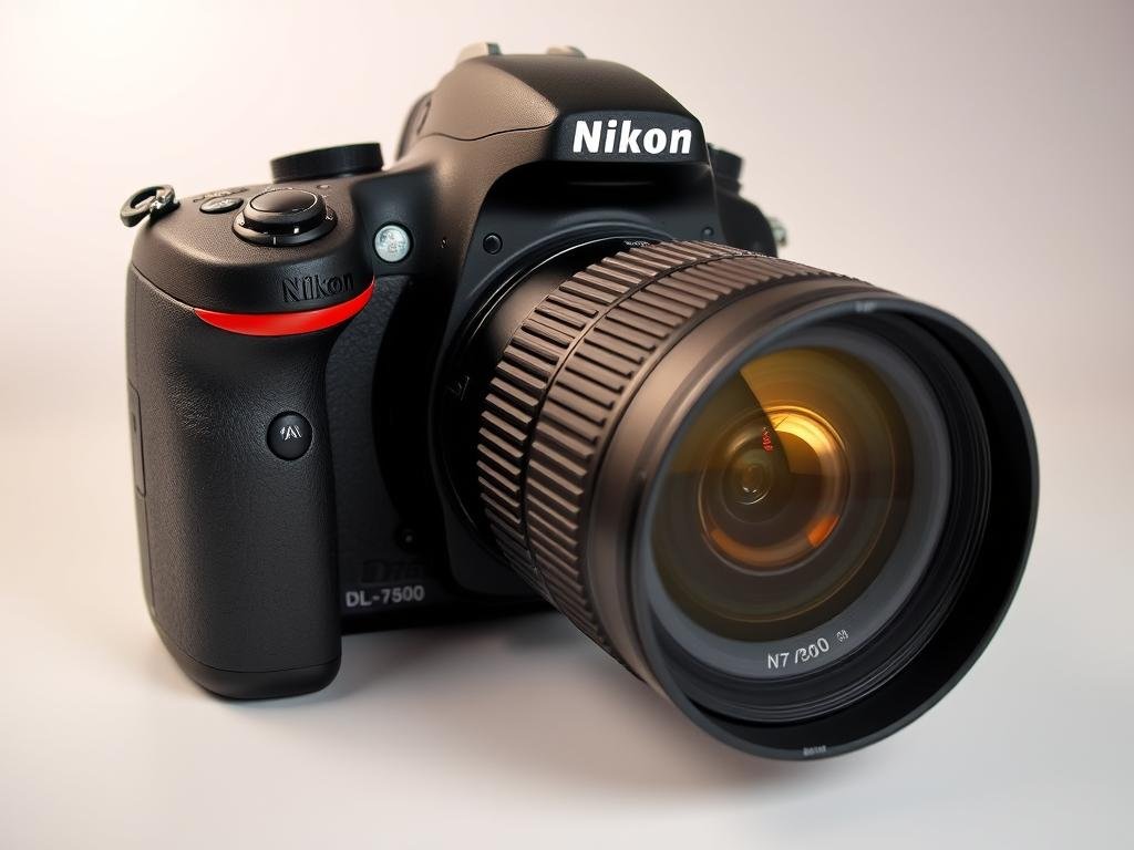 Nikon D7500 DSLR camera with lens, showcasing its design as one of the best photo cameras of 2025 in the DSLR category for enthusiasts Nikon D7500 DSLR camera with lens, showcasing its design as one of the best photo cameras of 2025 in the DSLR category for enthusiasts
