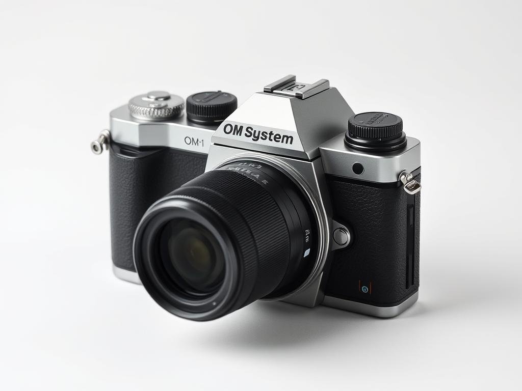 OM System OM-1 Mark II camera with attached lens, showcasing its compact design as one of the best photo cameras of 2025 in the Micro Four Thirds category OM System OM-1 Mark II camera with attached lens, showcasing its compact design as one of the best photo cameras of 2025 in the Micro Four Thirds category