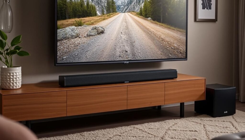 Polk MagniFi Mini AX compact soundbar with wireless subwoofer Polk MagniFi Mini AX compact soundbar with wireless subwoofer