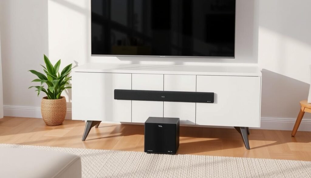 TCL S55H budget soundbar with wireless subwoofer TCL S55H budget soundbar with wireless subwoofer