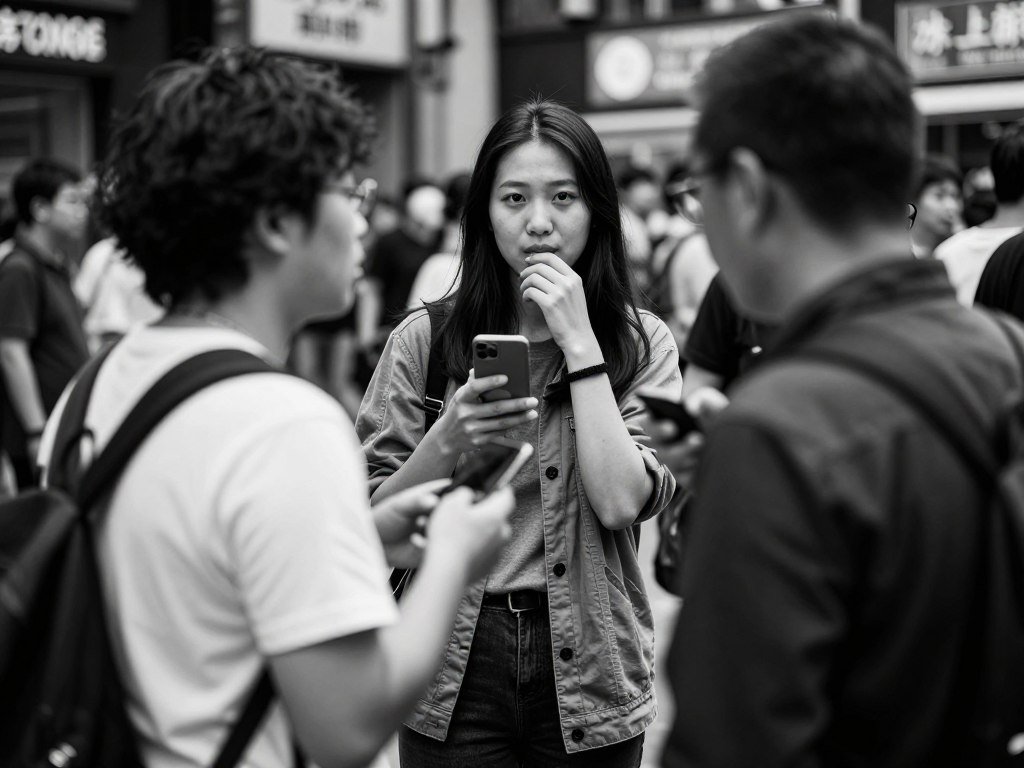 Street photography in urban environment