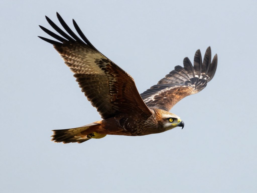 Wildlife photography of bird in flight